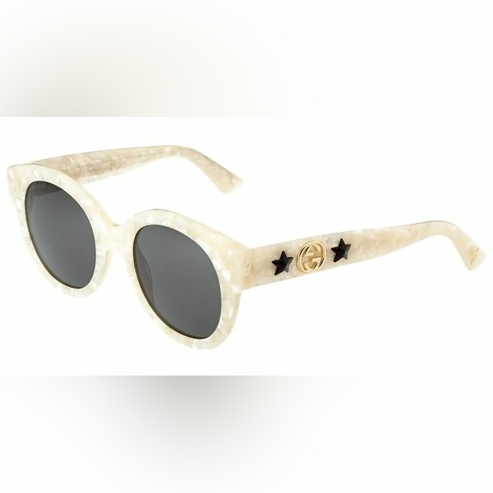 Gucci Pearl Cat Eye Star Sunglasses